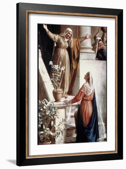 The Visitation-Carl Bloch-Framed Giclee Print