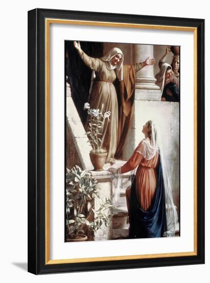 The Visitation-Carl Bloch-Framed Giclee Print