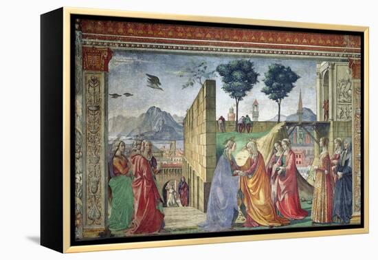 The Visitation-Domenico Ghirlandaio-Framed Premier Image Canvas