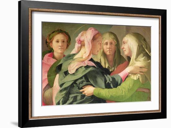 The Visitation-Jacopo da Carucci Pontormo-Framed Giclee Print