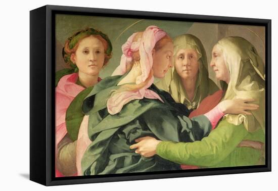 The Visitation-Jacopo da Carucci Pontormo-Framed Premier Image Canvas