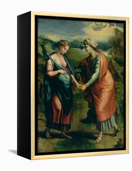 The Visitation-Raphael-Framed Premier Image Canvas