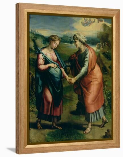 The Visitation-Raphael-Framed Premier Image Canvas