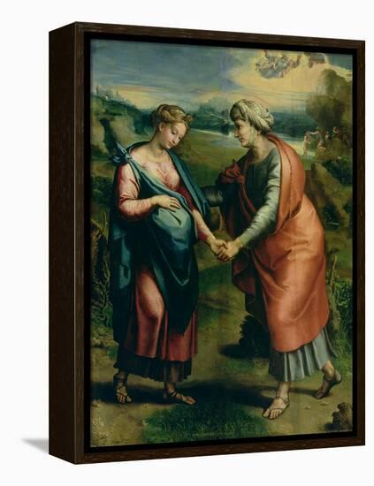 The Visitation-Raphael-Framed Premier Image Canvas