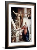 The Visitation-Carl Bloch-Framed Giclee Print