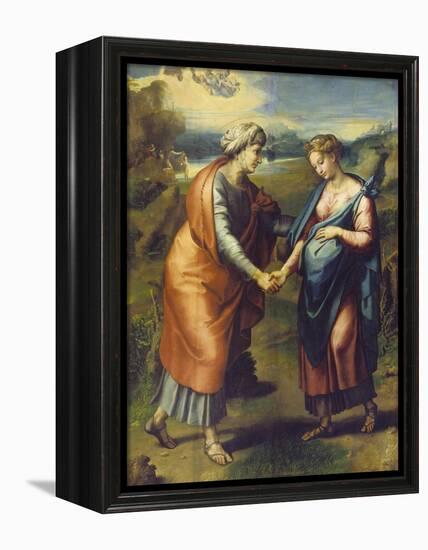 The Visitation-Raphael-Framed Premier Image Canvas