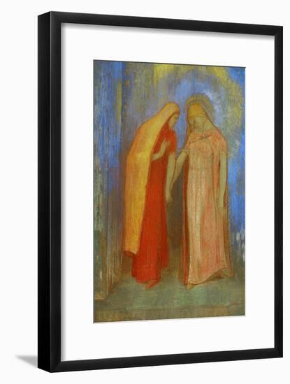 The Visitation-Odilon Redon-Framed Giclee Print