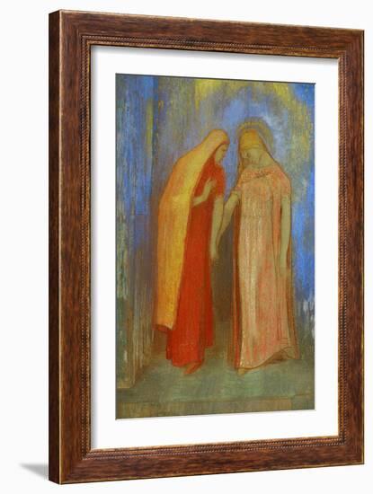 The Visitation-Odilon Redon-Framed Giclee Print