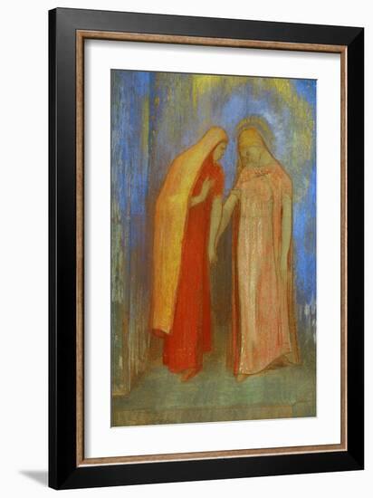 The Visitation-Odilon Redon-Framed Giclee Print