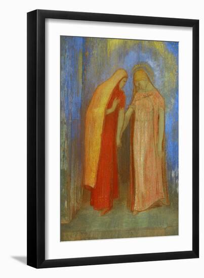 The Visitation-Odilon Redon-Framed Giclee Print