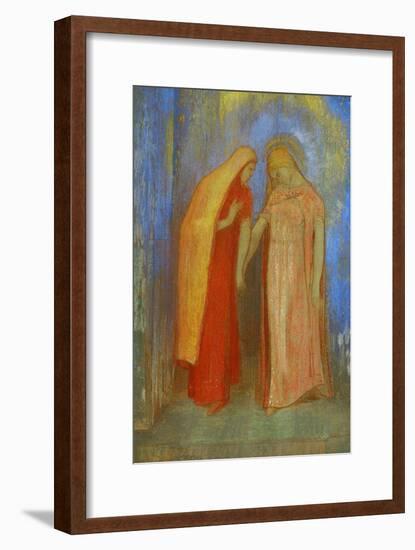 The Visitation-Odilon Redon-Framed Giclee Print