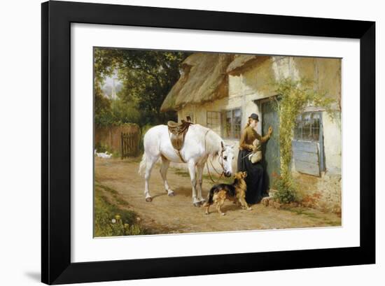 The Visitor-George Augustus Holmes-Framed Premium Giclee Print