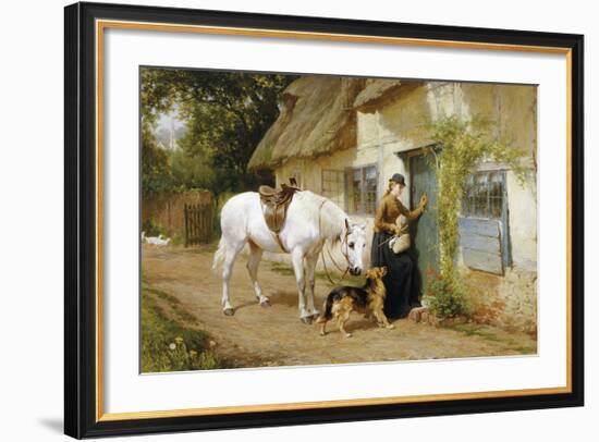 The Visitor-George Augustus Holmes-Framed Premium Giclee Print