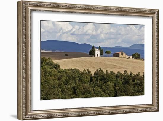 The Vitaleta Chapel Val D'Orcia Tuscany Italy-Julian Castle-Framed Photographic Print