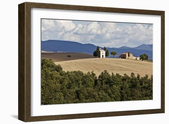 The Vitaleta Chapel Val D'Orcia Tuscany Italy-Julian Castle-Framed Photographic Print