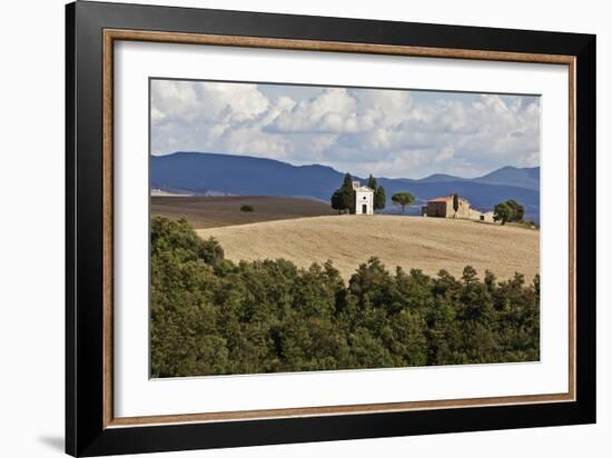 The Vitaleta Chapel Val D'Orcia Tuscany Italy-Julian Castle-Framed Photographic Print