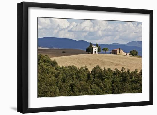 The Vitaleta Chapel Val D'Orcia Tuscany Italy-Julian Castle-Framed Photographic Print
