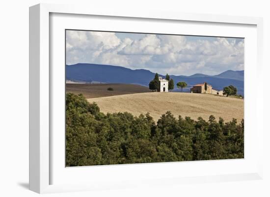 The Vitaleta Chapel Val D'Orcia Tuscany Italy-Julian Castle-Framed Photographic Print