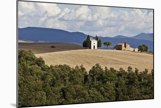 The Vitaleta Chapel Val D'Orcia Tuscany Italy-Julian Castle-Mounted Photographic Print