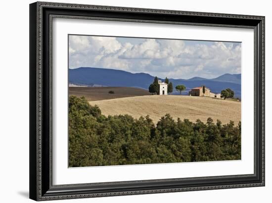 The Vitaleta Chapel Val D'Orcia Tuscany Italy-Julian Castle-Framed Photographic Print