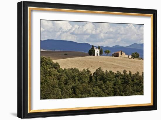 The Vitaleta Chapel Val D'Orcia Tuscany Italy-Julian Castle-Framed Photographic Print