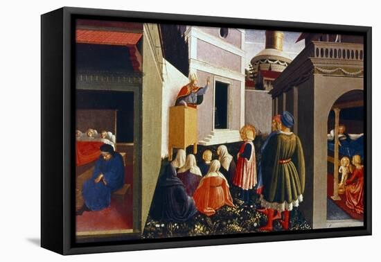 The Vocation of St Nicholas, 1437-Fra Angelico-Framed Premier Image Canvas