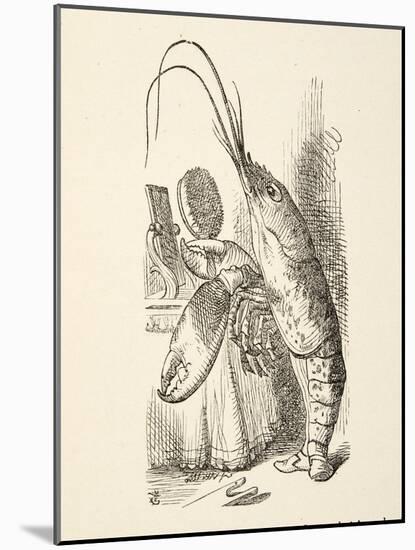 The Voice of the Lobster, from 'Alice's Adventures in Wonderland' by Lewis Carroll (1832 - 98), Pub-John Tenniel-Mounted Giclee Print