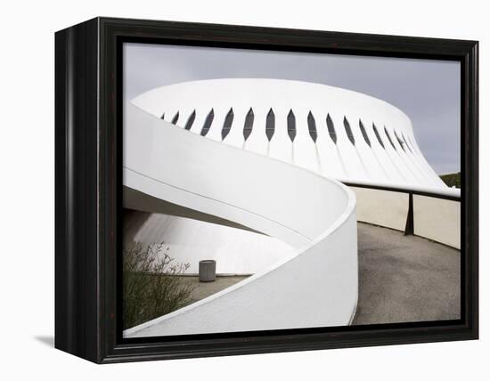 The Volcan Cultural Centre Designed By Oscar Niemeyer, Le Havre, Normandy, France, Europe-Richard Cummins-Framed Premier Image Canvas