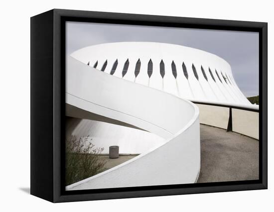 The Volcan Cultural Centre Designed By Oscar Niemeyer, Le Havre, Normandy, France, Europe-Richard Cummins-Framed Premier Image Canvas