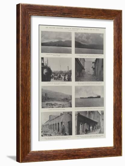 The Volcanic Disasters, Scenes in Martinique, St Vincent, and St Lucia-null-Framed Giclee Print