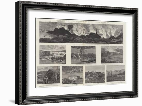 The Volcanic Eruption of Mount Tarawera-null-Framed Giclee Print