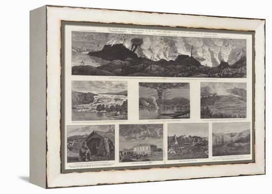 The Volcanic Eruption of Mount Tarawera-null-Framed Premier Image Canvas
