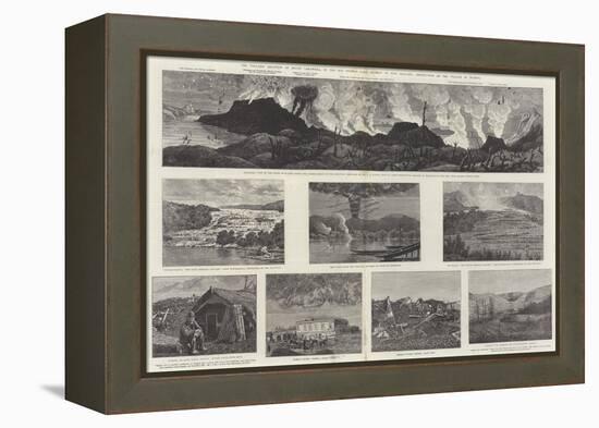 The Volcanic Eruption of Mount Tarawera-null-Framed Premier Image Canvas