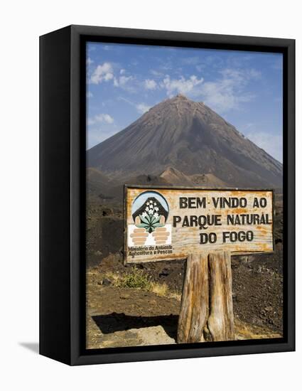 The Volcano of Pico De Fogo in the Background, Fogo (Fire), Cape Verde Islands, Africa-R H Productions-Framed Premier Image Canvas
