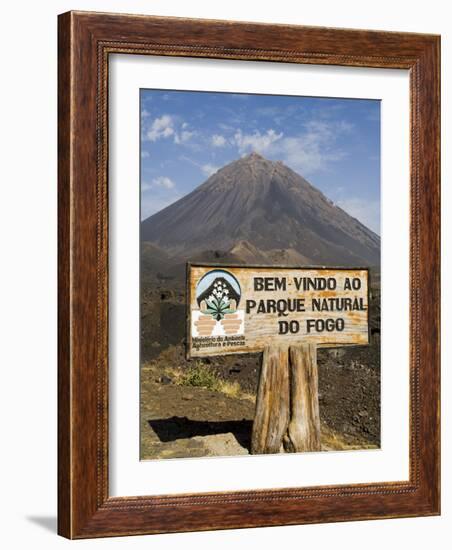 The Volcano of Pico De Fogo in the Background, Fogo (Fire), Cape Verde Islands, Africa-R H Productions-Framed Photographic Print