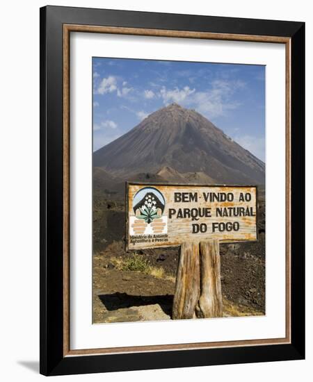 The Volcano of Pico De Fogo in the Background, Fogo (Fire), Cape Verde Islands, Africa-R H Productions-Framed Photographic Print