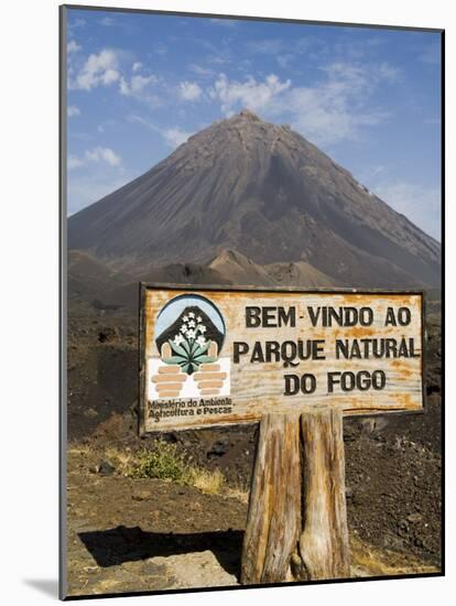 The Volcano of Pico De Fogo in the Background, Fogo (Fire), Cape Verde Islands, Africa-R H Productions-Mounted Photographic Print