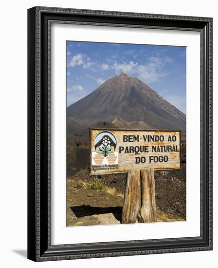 The Volcano of Pico De Fogo in the Background, Fogo (Fire), Cape Verde Islands, Africa-R H Productions-Framed Photographic Print