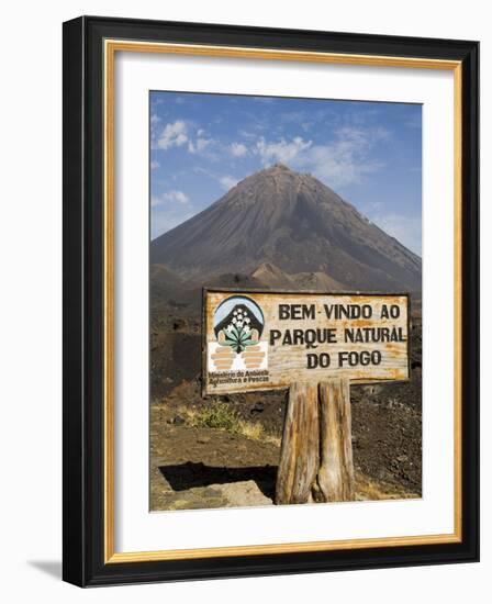 The Volcano of Pico De Fogo in the Background, Fogo (Fire), Cape Verde Islands, Africa-R H Productions-Framed Photographic Print