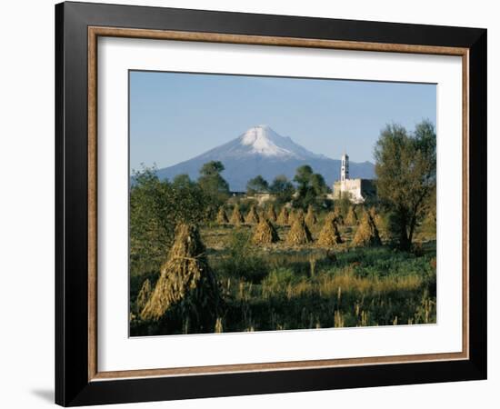 The Volcano of Popocatepetl, Puebla State, Mexico, North America-Robert Cundy-Framed Photographic Print