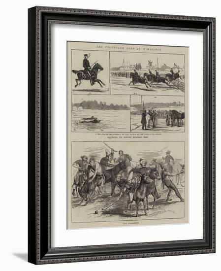 The Volunteer Camp at Wimbledon-Alfred Chantrey Corbould-Framed Giclee Print