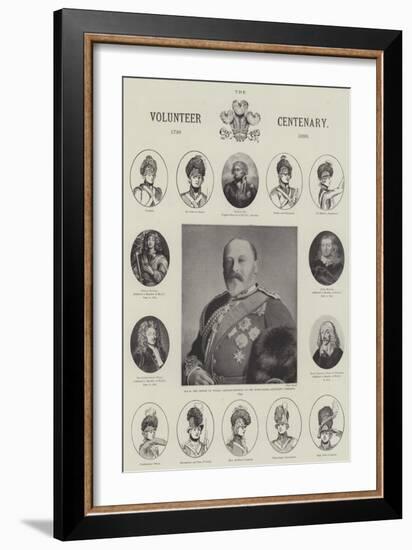 The Volunteer Centenary, 1799-1899-null-Framed Giclee Print