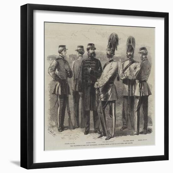 The Volunteer Guards (32nd Middlesex), Generally known as the Six-Foot Corps-Frederick John Skill-Framed Giclee Print