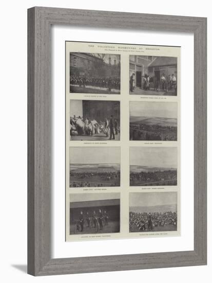 The Volunteer Manoeuvres at Brighton-null-Framed Giclee Print