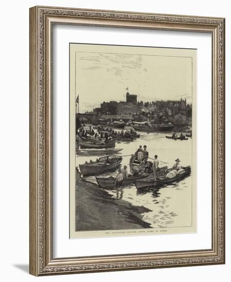 The Volunteer Review, Going Down by River-William Lionel Wyllie-Framed Giclee Print