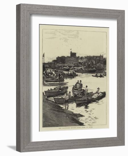 The Volunteer Review, Going Down by River-William Lionel Wyllie-Framed Giclee Print