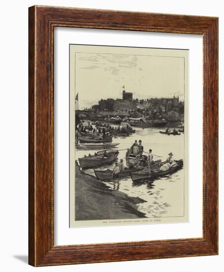 The Volunteer Review, Going Down by River-William Lionel Wyllie-Framed Giclee Print