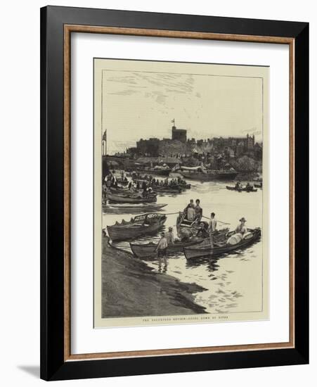 The Volunteer Review, Going Down by River-William Lionel Wyllie-Framed Giclee Print