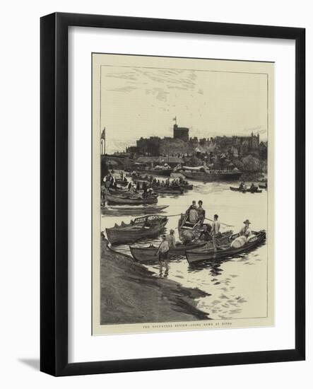 The Volunteer Review, Going Down by River-William Lionel Wyllie-Framed Giclee Print