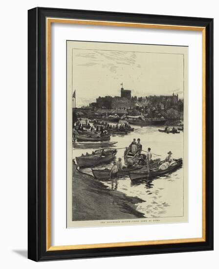 The Volunteer Review, Going Down by River-William Lionel Wyllie-Framed Giclee Print